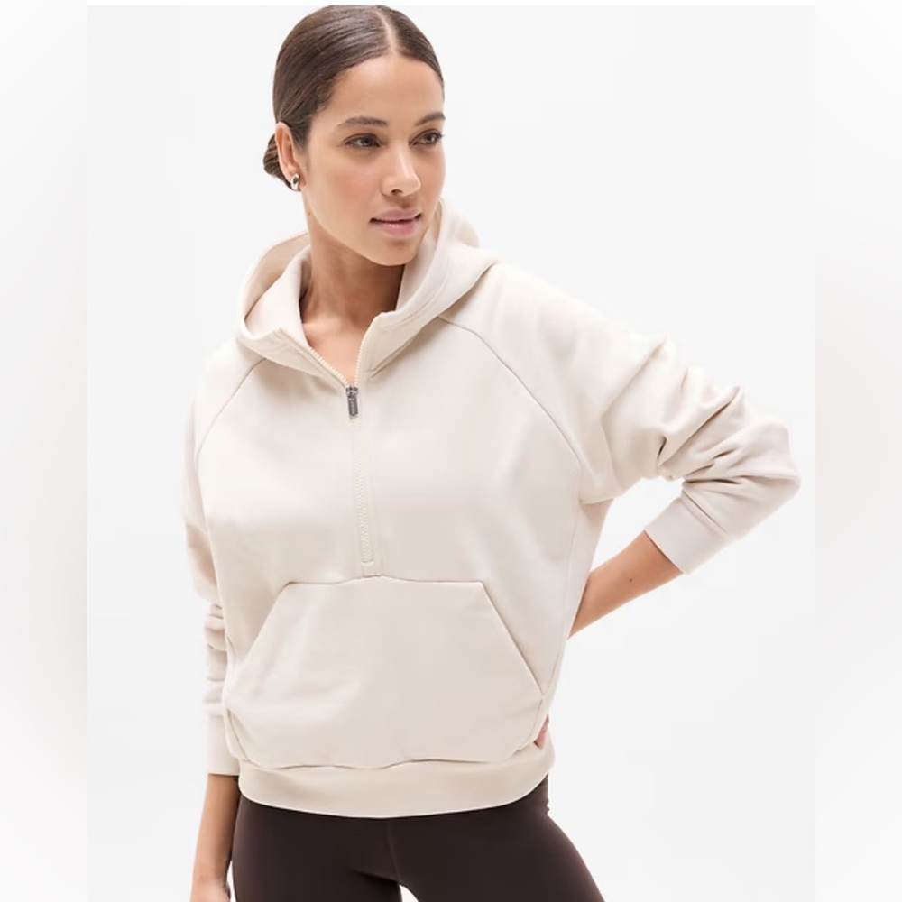Athleta Forever Fleece 1/2 Zip Hoodie, XS